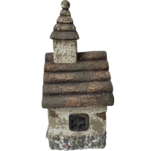 Figurine décorative de maison de jardin en pierre artificielle