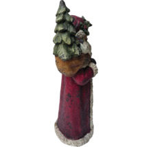 Figurine décorative Père Noël avec sapin de Noël et sac