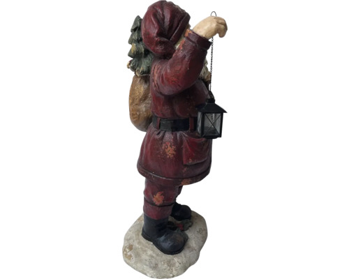 Figurine Père Noël avec lanterne et sapin