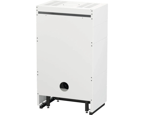 Poêle avec habillage en acier