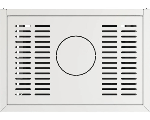 Grille de ventilation avec évidement rond