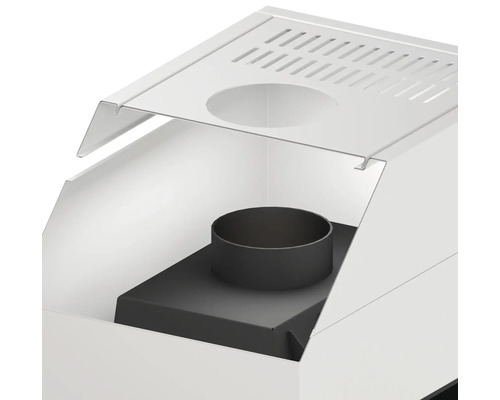 Vue détaillée d''un raccord de tuyau de poêle