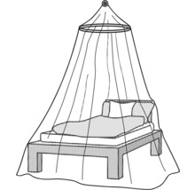 Lit avec moustiquaire pour protection contre les insectes