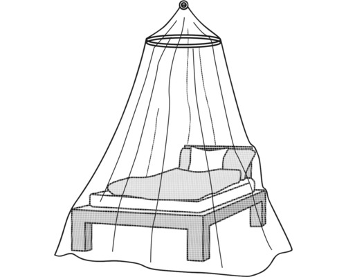 Lit avec moustiquaire pour protection contre les insectes