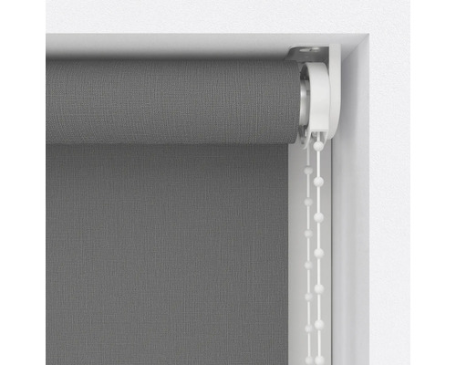 Store enrouleur gris pour la décoration de fenêtres