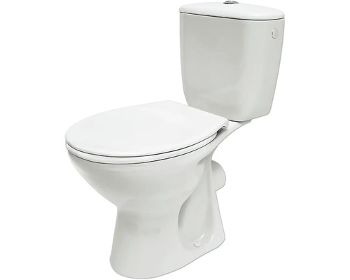 form&style WC-Kombination Set NEGOS Tiefspüler mit Spülrand Abgang waagerecht weiss glänzend mit WC-Sitz form&style WC-Kombination Set NEGOS Tiefspüler mit Spülrand Abgang waagerecht weiss glänzend mit WC-Sitz
