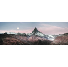 Matterhorn Bergpanorama mit Schnee und Mond