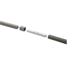 Verbinder für Vierkantstäbe 14x14 mm Aluminium (Pack=5 Stück)