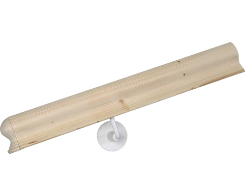 Holzhandlauf mit Halterung
