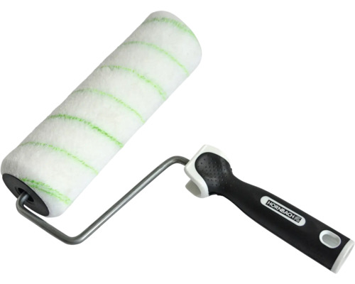 Rouleau de peinture avec manche et fibre