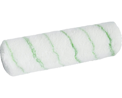 Rouleau de peinture avec motif à rayures vertes