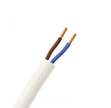 Zweiadriges Elektrokabel mit Textilummantelung