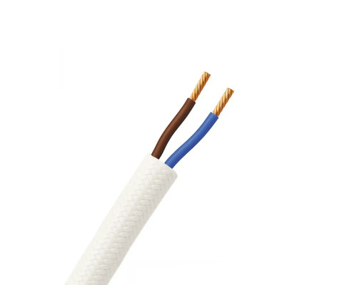 Zweiadriges Elektrokabel mit Textilummantelung