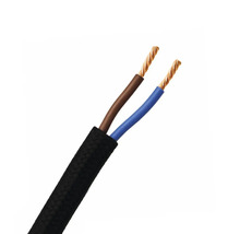 Zweiadriges Elektrokabel mit Textilummantelung