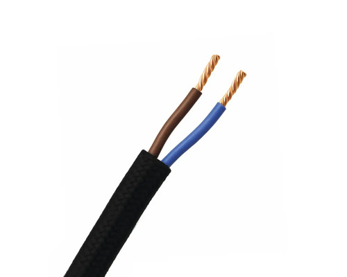 Zweiadriges Elektrokabel mit Textilummantelung