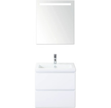 Waschtischunterschrank mit Spiegel und Beleuchtung