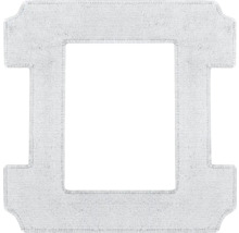Tapis de bain carré avec découpe pour WC sur pied
