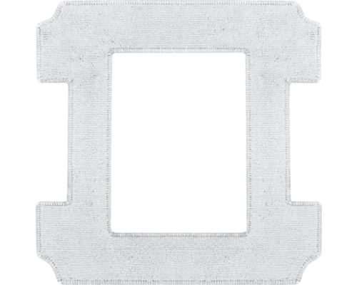 Tapis de bain carré avec découpe pour WC sur pied