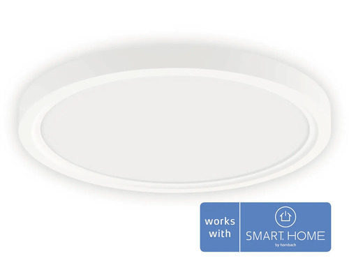 Plafonnier rond blanc avec compatibilité Smart Home