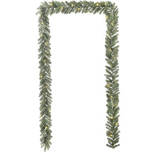 Guirlande de sapin décorative avec éclairage pour les fêtes.