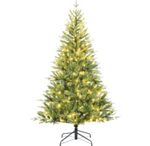 Arbre de Noël décoré avec éclairage sur support