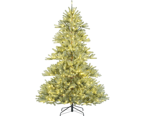 Arbre de Noël décoré avec éclairage sur pied