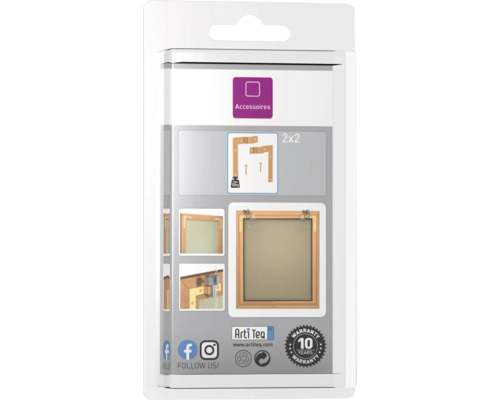 Pack d''accessoires avec ferrures et vis pour cadres photo