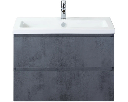 Meuble sous-lavabo avec lavabo et robinet