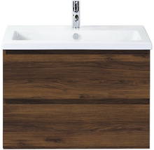 Meuble sous-vasque avec deux tiroirs et vasque à poser