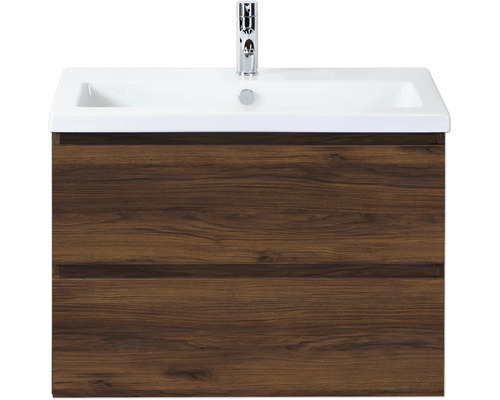 Meuble sous-vasque avec deux tiroirs et vasque à poser