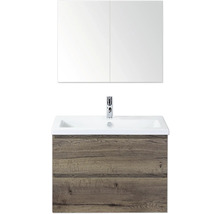 Meuble-lavabo avec meuble sous-vasque et armoire de toilette