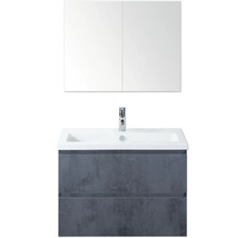 Waschtisch mit Unterschrank und Spiegelschrank für das Badezimmer