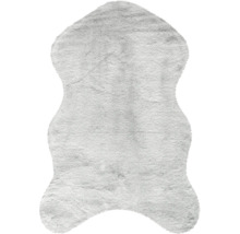Tapis gris aspect fourrure