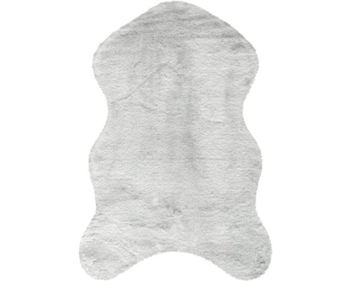 Tapis gris aspect fourrure