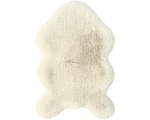 Kunstfell Romance Premium shape beige waschbar 60x90 cm Weicher Teppich in Felloptik