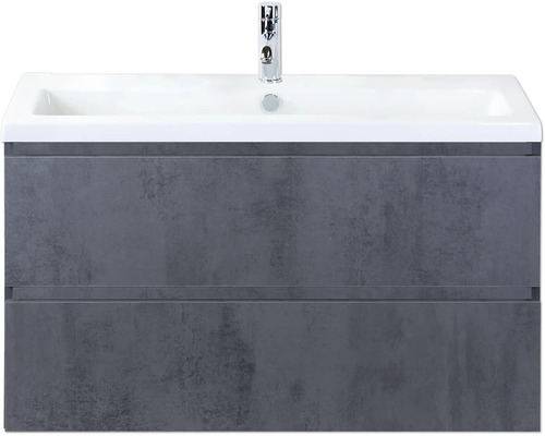 Meuble sous-lavabo avec lavabo et robinet