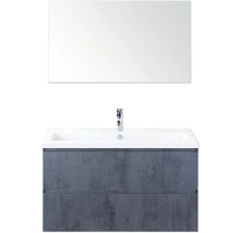 Waschtisch mit Spiegel und Waschbeckenunterschrank