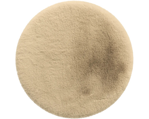 Hochflor Teppiche Romance Premium cuban sand Ø 80 cm Runder Teppich aus Kunstfell