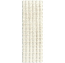 Flauschiger Badteppich mit vertikalen Streifen