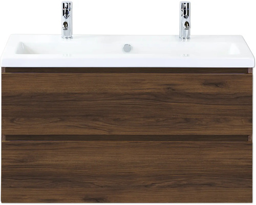 Meuble-lavabo avec deux tiroirs et robinetterie