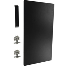 Schranktür mit Griff und Scharnieren