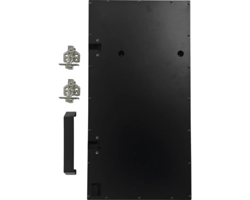 Schranktür mit Scharnieren und Griff