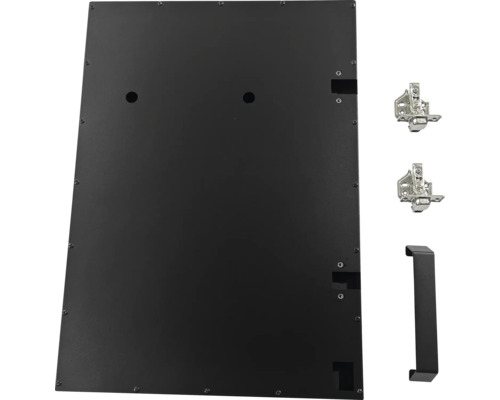 Schranktür mit Scharnieren und Griff