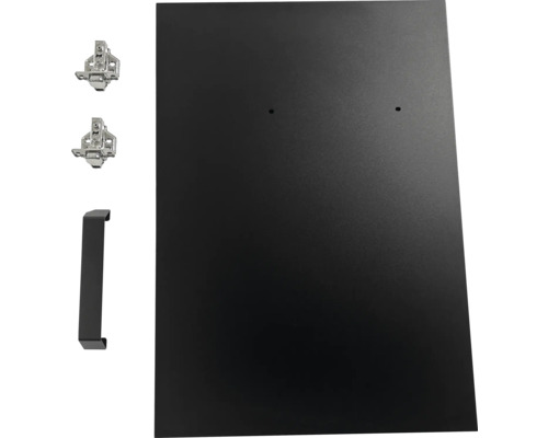 Schranktür mit Scharnieren und Griff