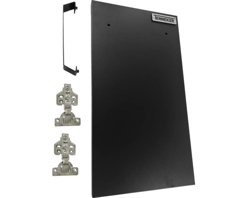 Schrank-Zubehörset mit Schrankaufhänger, Montageplatte und Scharnieren