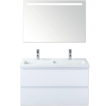 Badezimmer Waschtisch mit Spiegel und zwei Schubladen