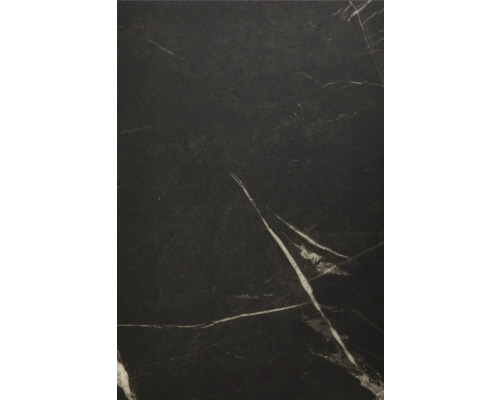 Schwarze Küchenarbeitsplatte mit Marmorstruktur