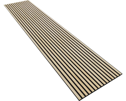 Akustikpaneel furniert Farbton Eiche Natur 2600 x 560 x 18 mm