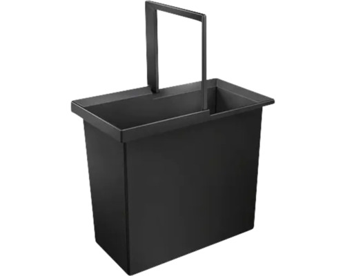Seau de rechange Blanco SELECT 16 litres noir 229331 Seau rectangulaire en métal avec poignée