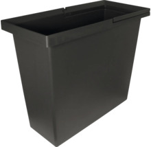 Bac à plantes noir en plastique